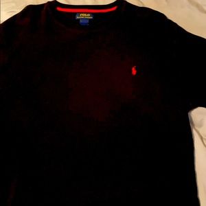 Black with red horse polo thermal